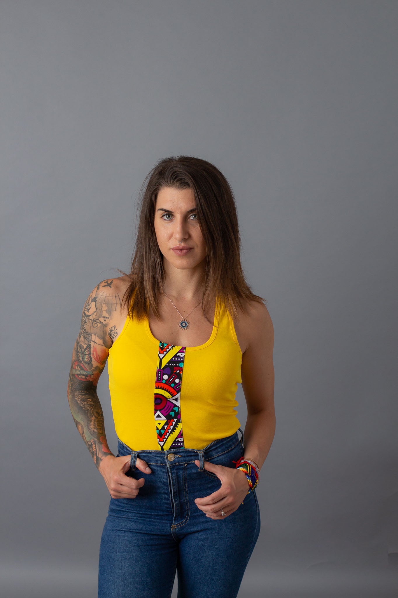 Camiseta Amarilla multi