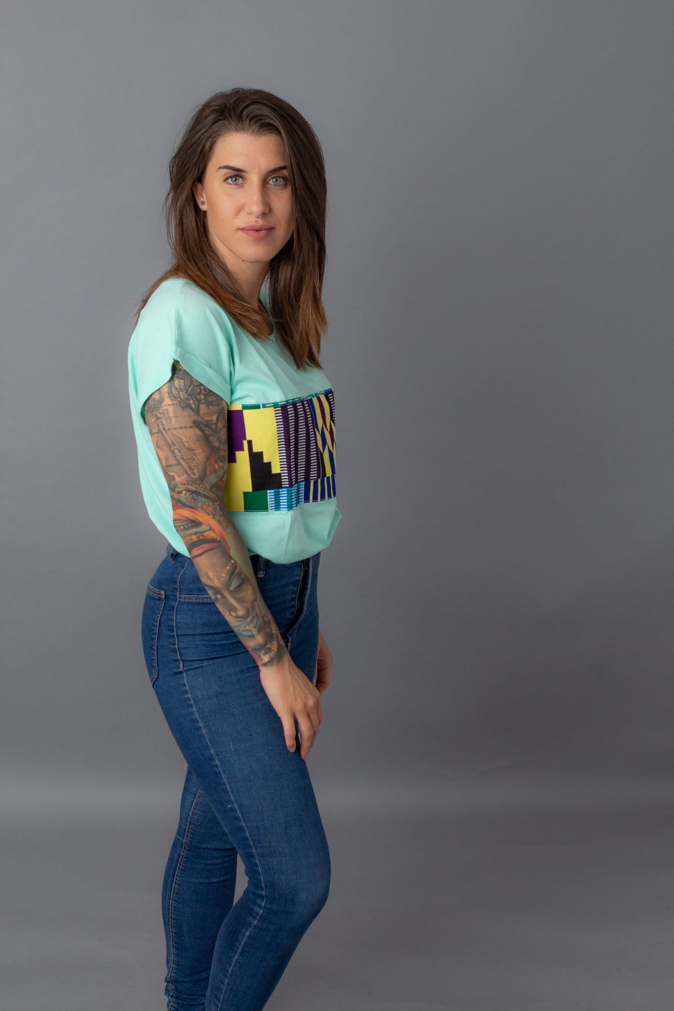 Camiseta Aqua blue