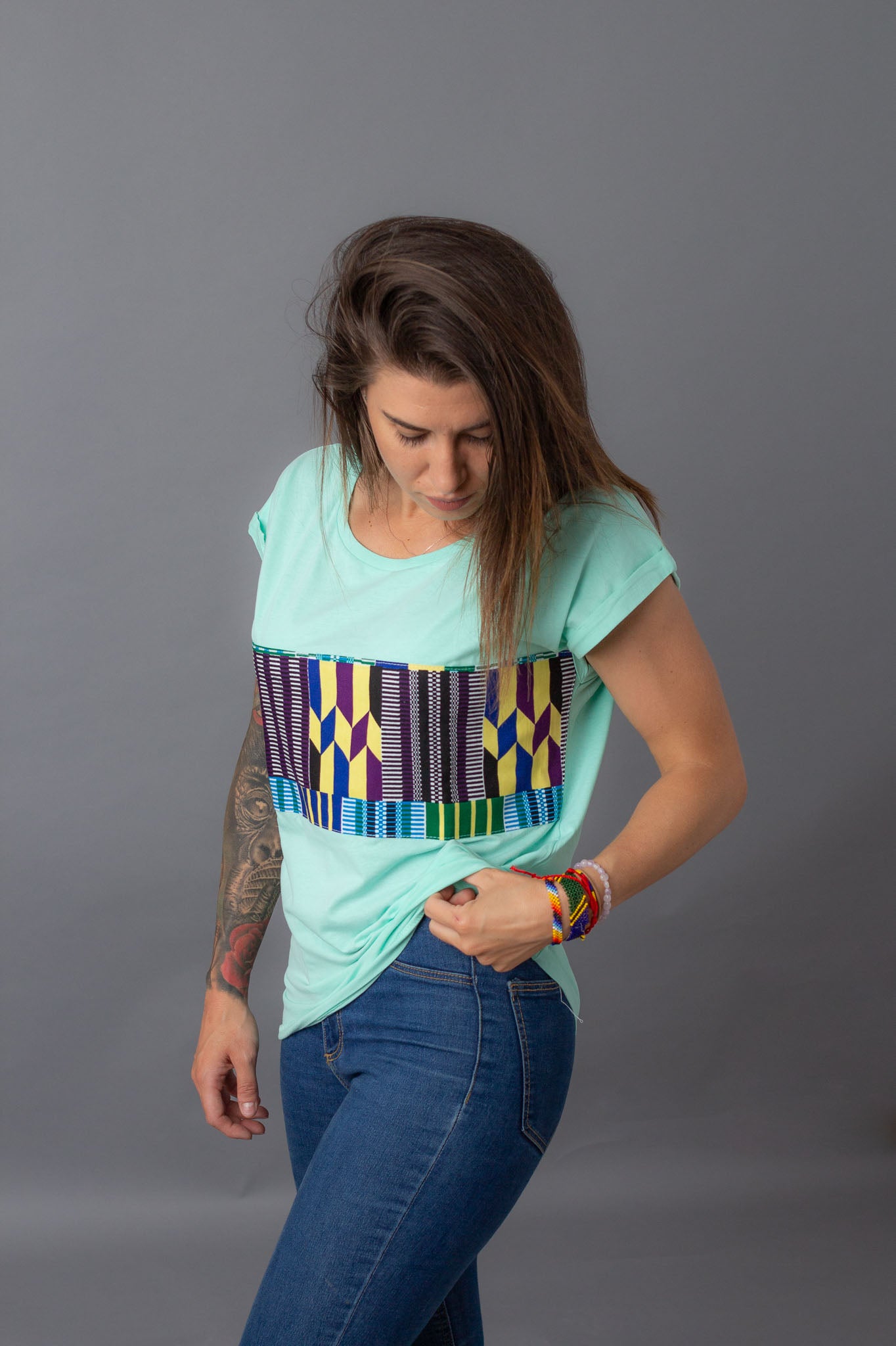 Camiseta Aqua blue