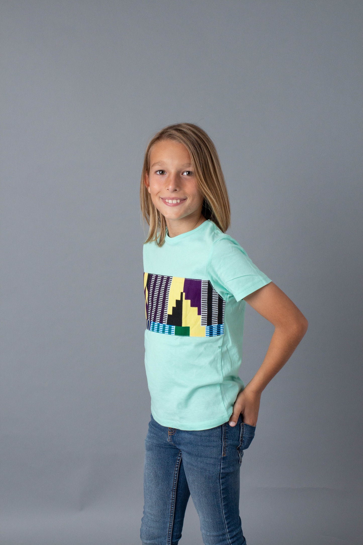 Camiseta niños verde Blue Line